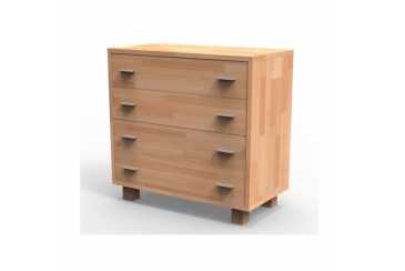 Obrázok pre Pevná masívna komoda K4Z, BUK morenie wenge