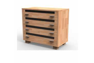 Obrázok pre Štýlová masívna komoda S4Z, BUK morenie mahagón