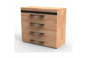 Vysoká masívna komoda M4Z, BUK morenie wenge Obrázok pre Vysoká masívna komoda M4Z, BUK morenie wenge