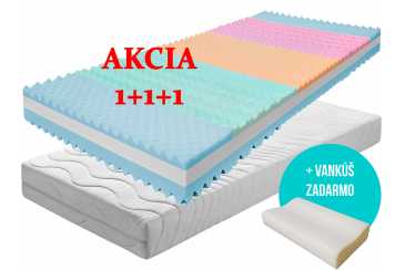 Matrac ONYX VISCO 1 + 1 + darček 2x vankúš + darček 1x chránič matraca Obrázok pre Matrac ONYX VISCO 1 + 1 + darček 2x vankúš + darček 1x chránič matraca