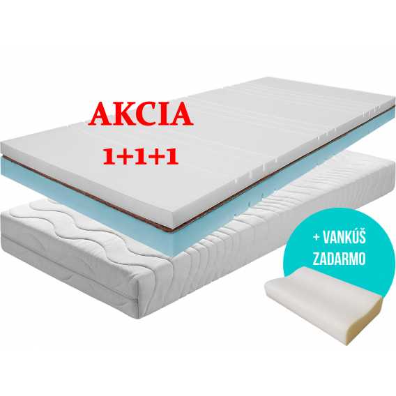 Matrac SONIC COCO 1 + 1 + darček 2x vankúš Obrázok pre Matrac SONIC COCO 1 + 1 + darček 2x vankúš