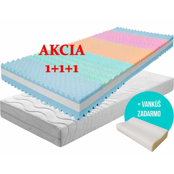 Obrázok pre Matrac ONYX VISCO 1 + 1 + darček 2x vankúš + darček 1x chránič matraca
